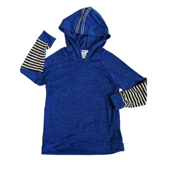 NEW AREA CODE 407 tween lightweight hoodie top in royal blue - Picture 2 of 3